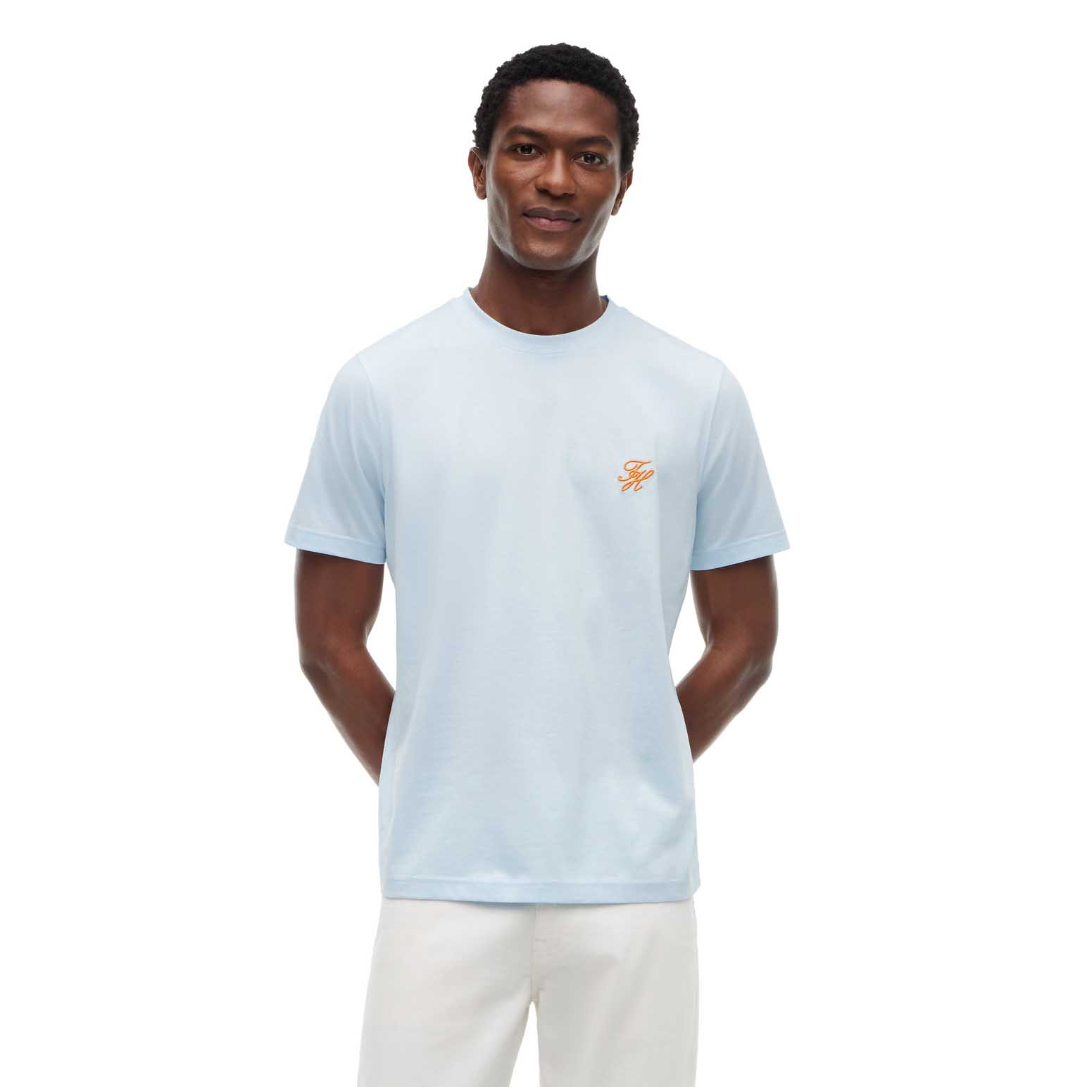 Tommy Hilfiger Logo Embroidery Jersey T-Shirt
